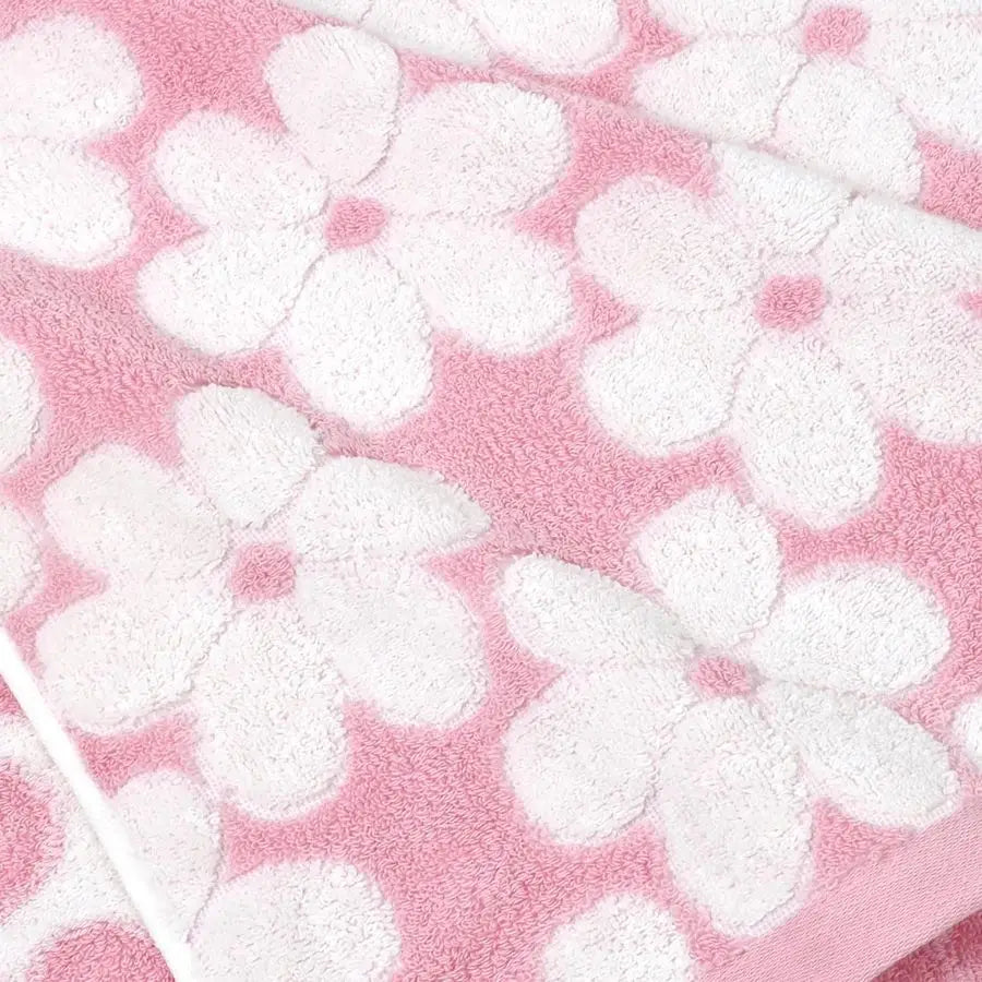 Set of 2 Pink Bath Towels