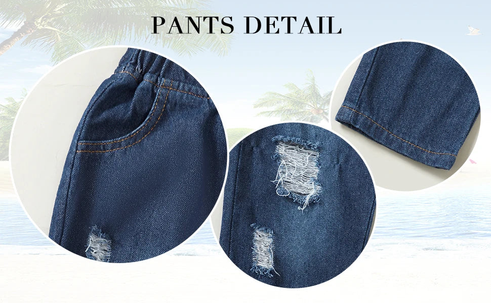Boy's T Shirt and Jeans Pants Set