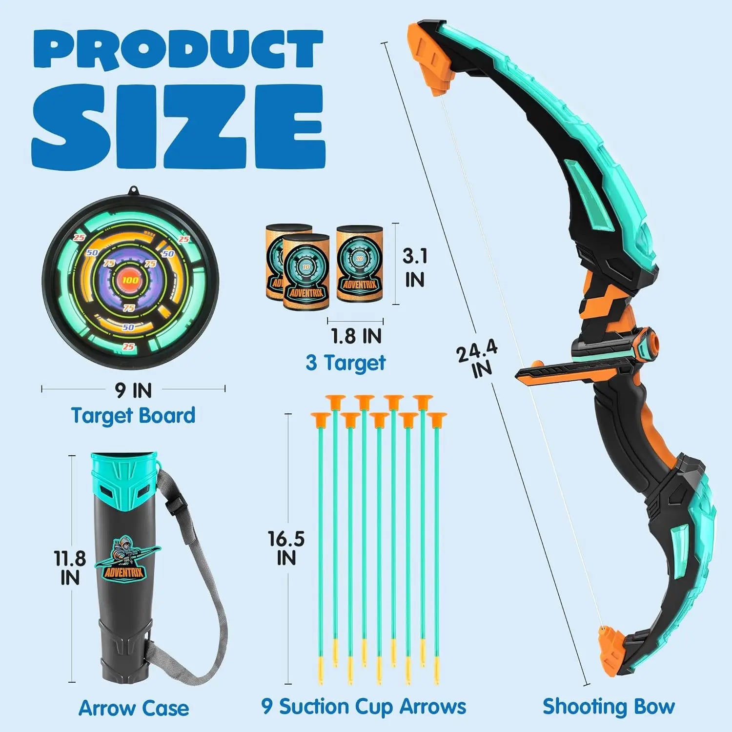 LED Kids Bow and Arrow Set