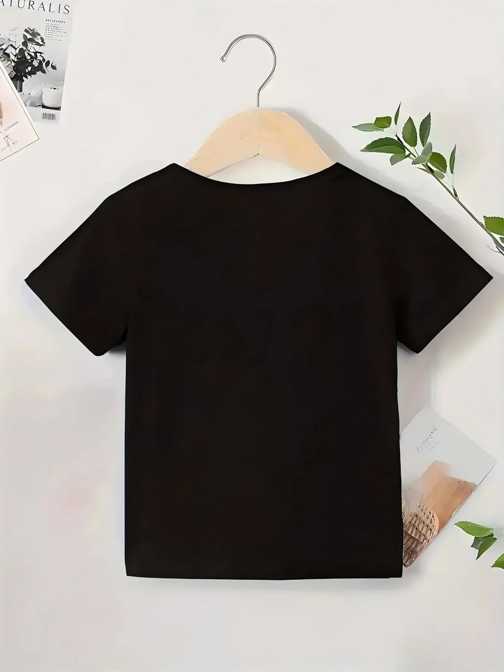 Black Sunflower Leopard Heart T-Shirt