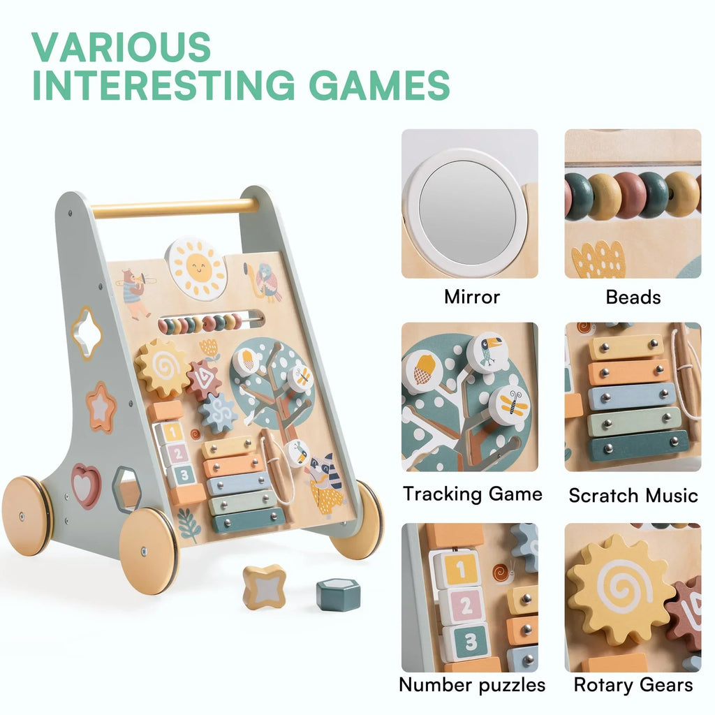 Push Wooden Baby Walker