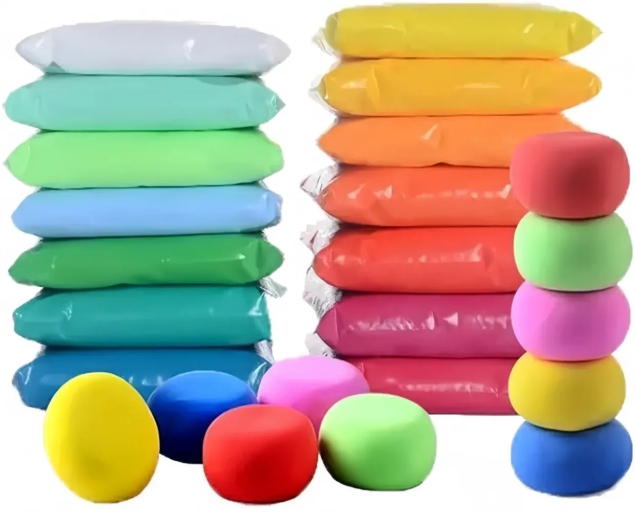 Set Of 36 Children Ultra Light Clay