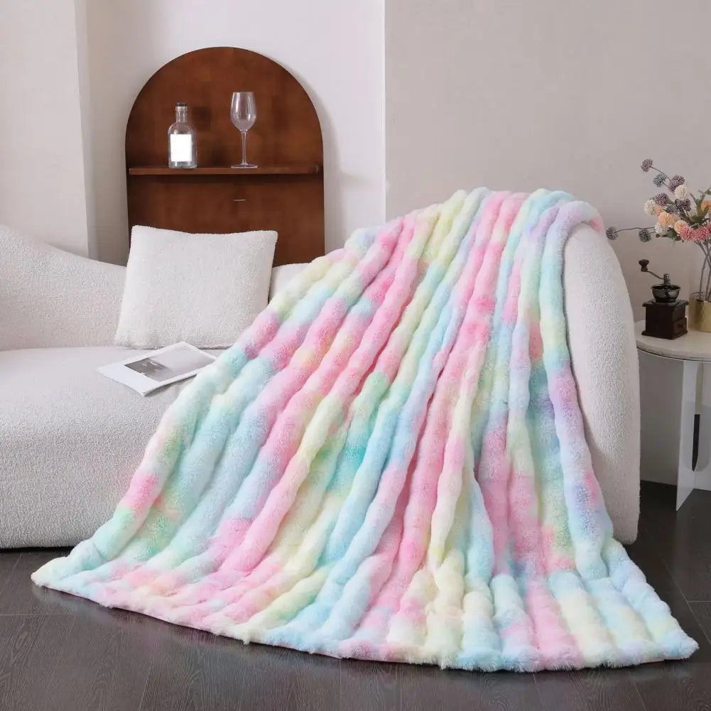 Bubble Plush Soft Throw Blanket