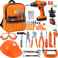 32PCS Kids Construction Backpack Tool Set