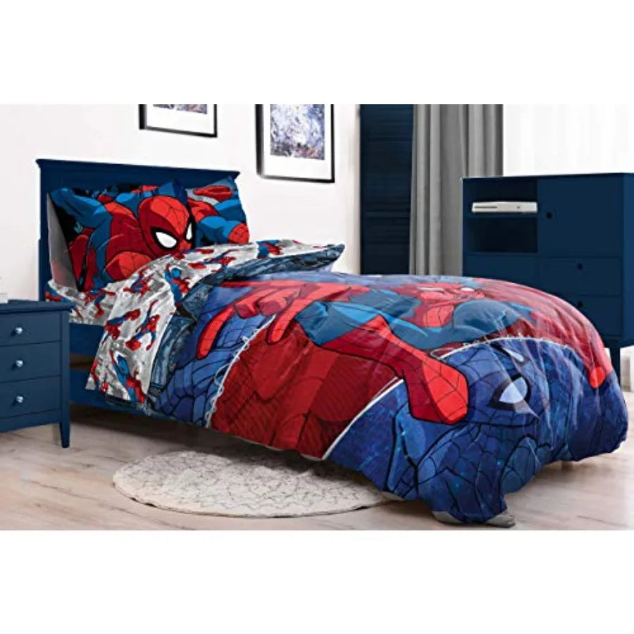 Spiderman 4 Pcs Bed Set
