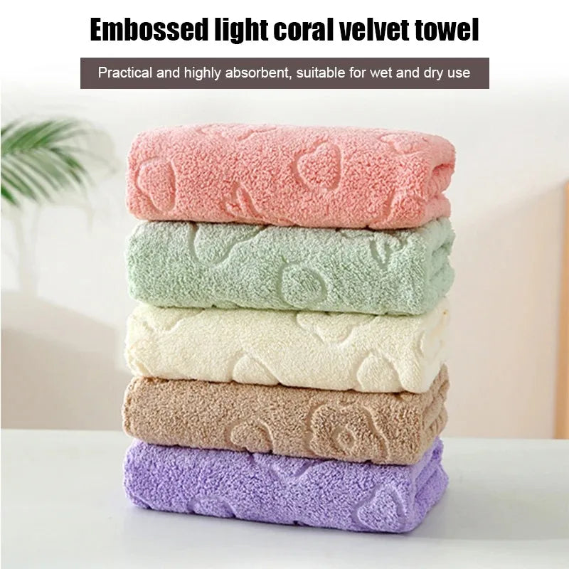5-piece Fleece Face Towels