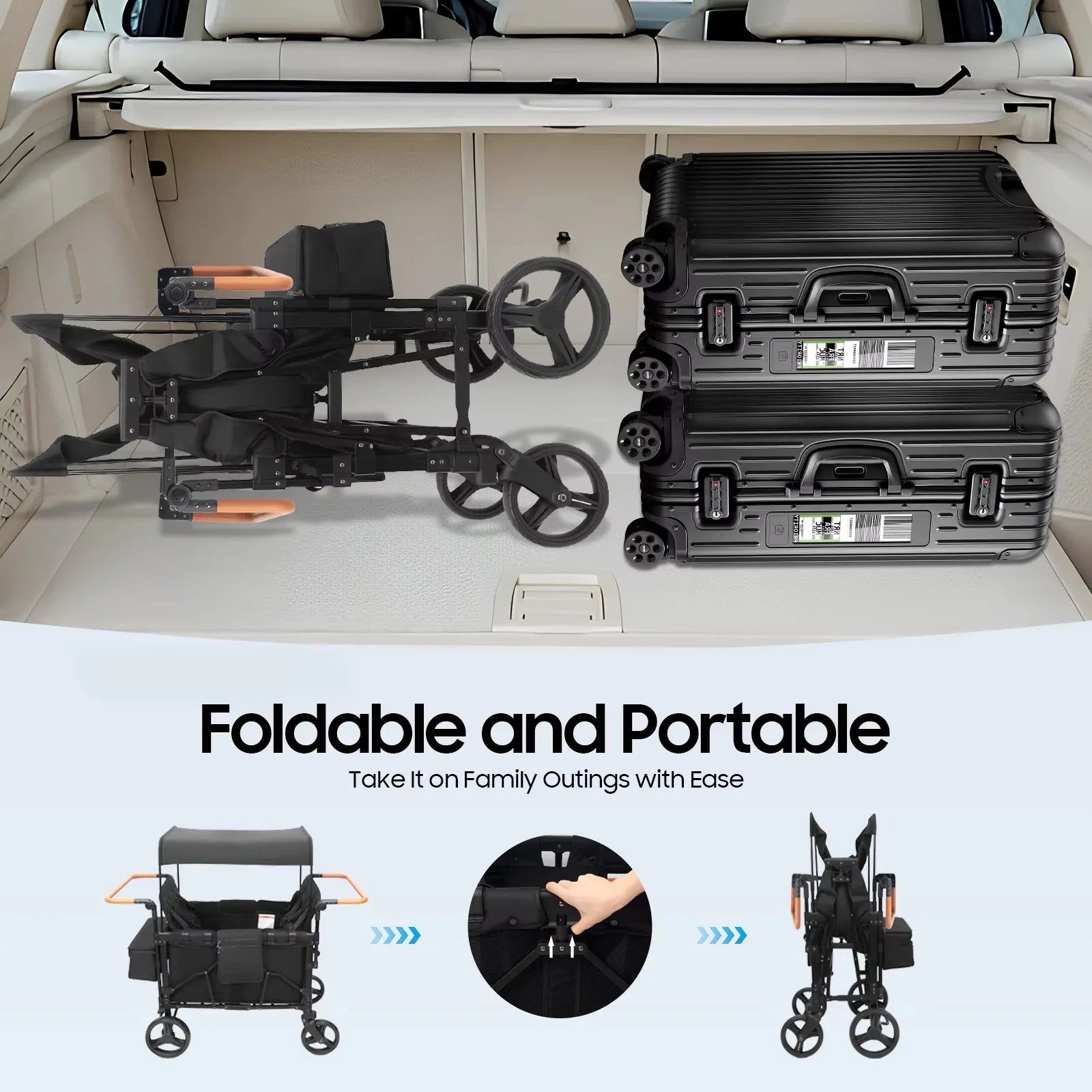 4 Seats Stroller Wagon
