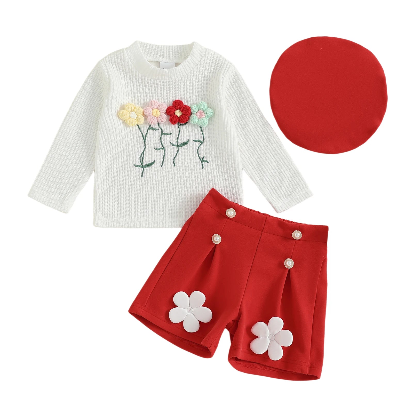 Sweater Dress Leggings Pom Pom Beanie Hat