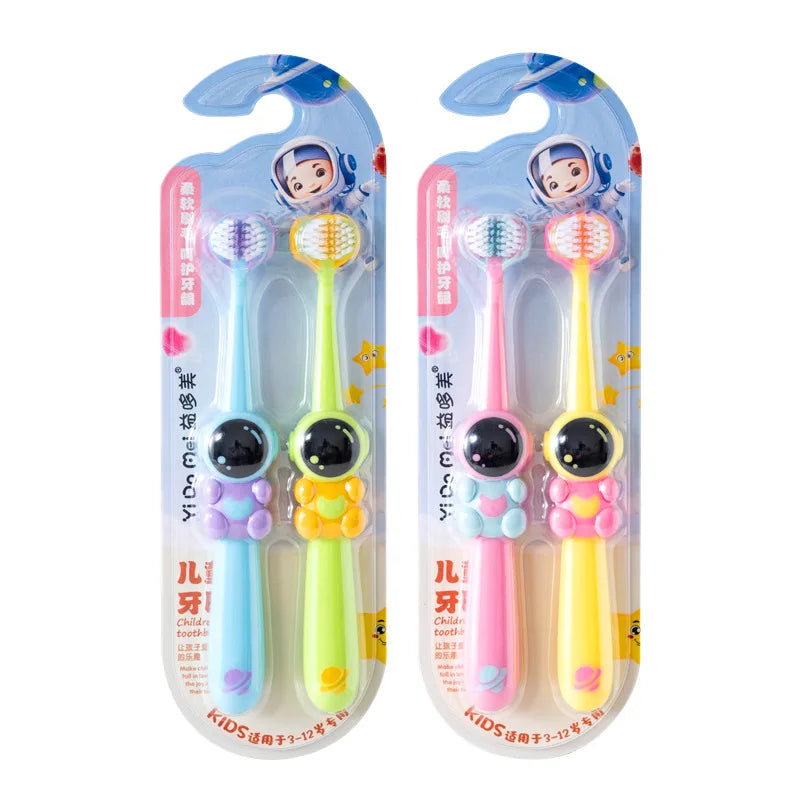 2pcs Three-sided Children's Toothbrush