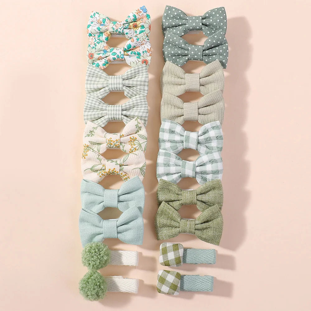 20pcs Kids Bows Hair Clips