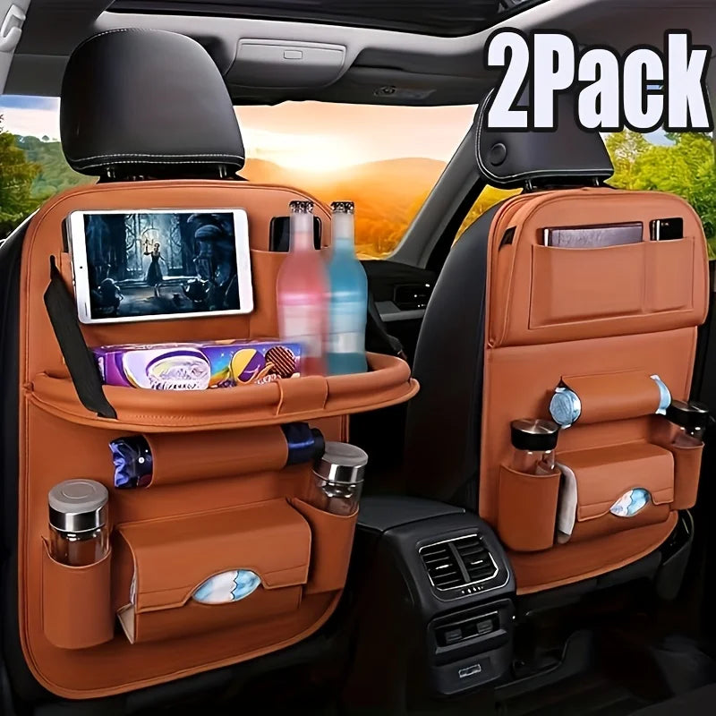 2pcs All-in-One Back Seat Organizer