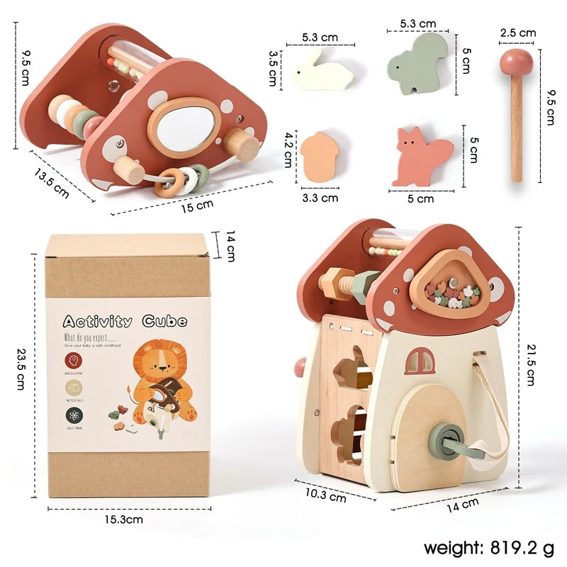 Montessori Mushroom House Music Toy