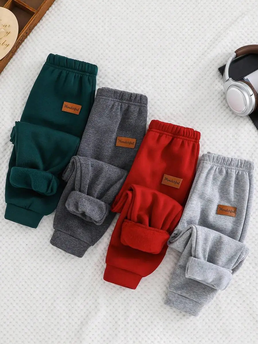 4-Pack Kids Fleece-Lined Jogger Pants