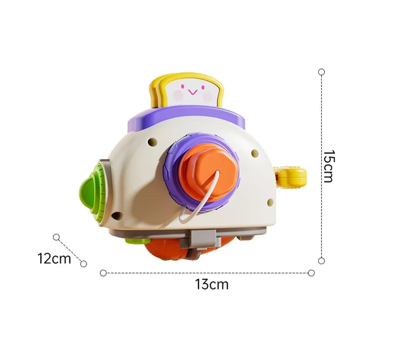 Baby Busy Board Cube Montessori Sensory Activity Toy