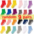 1/3/6/9/12 Pairs Non-slip Kids Cotton Socks