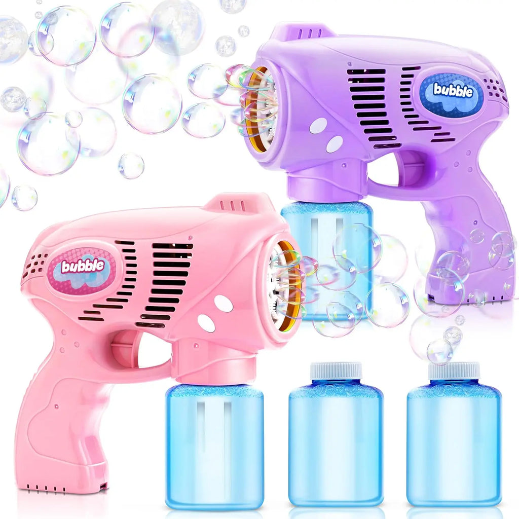 2 Bubble Guns with 2 Bottles Refill