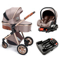 Luxury Baby Stroller, Car Seat, Mobile Crib