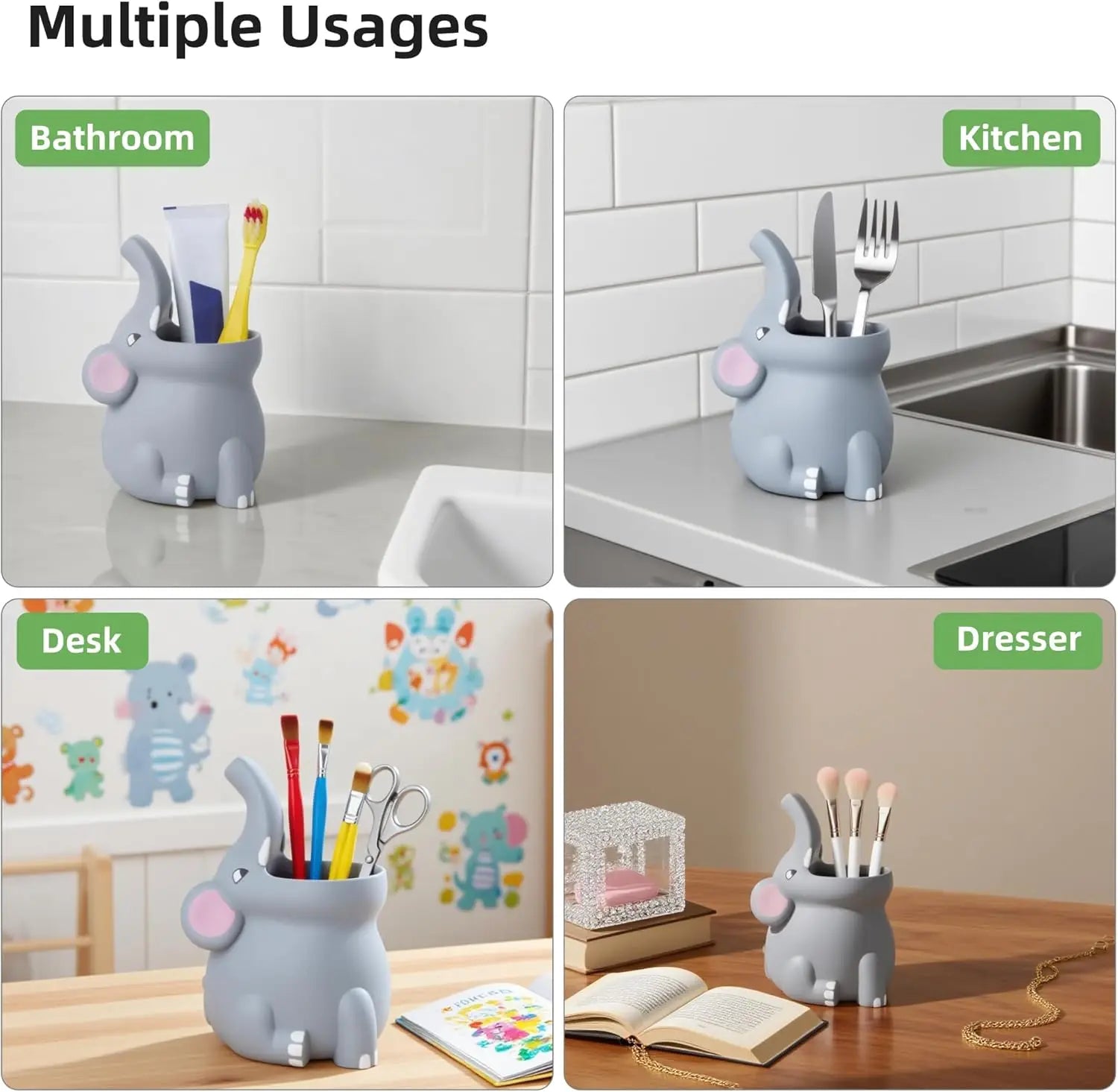 Silicone Animal Toothbrush Holder for Kids