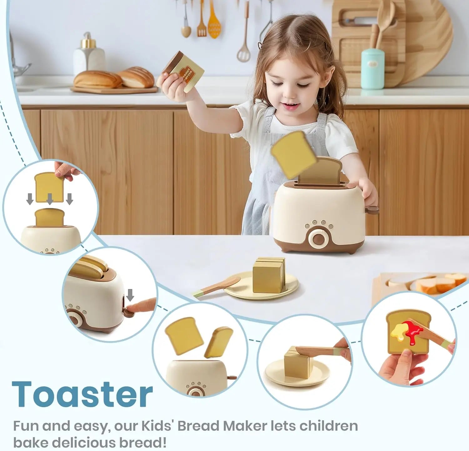 Wooden Play Kitchen Appliances