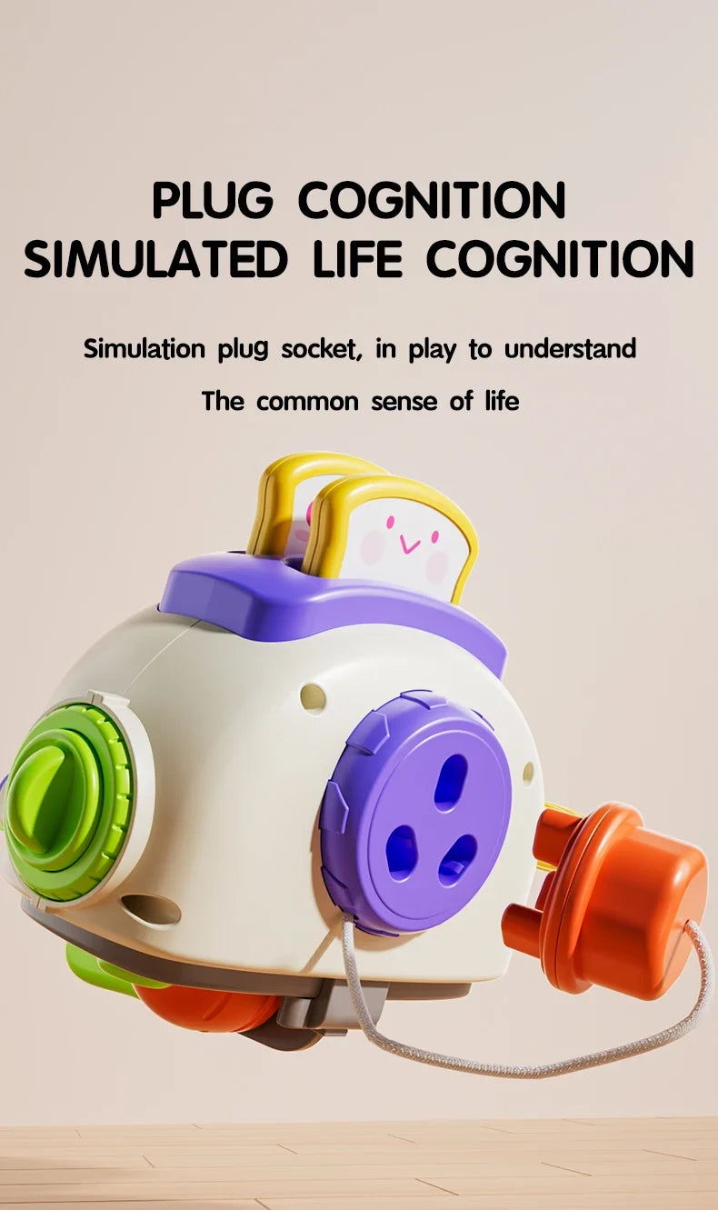 Baby Busy Board Cube Montessori Sensory Activity Toy