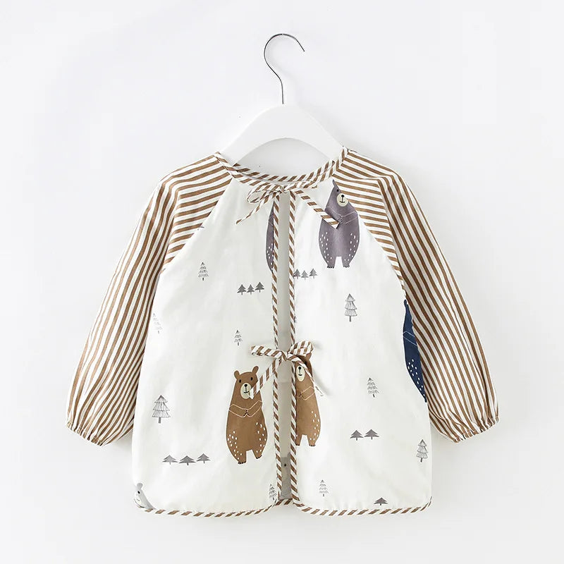 Waterproof Long-Sleeve Apron Bib