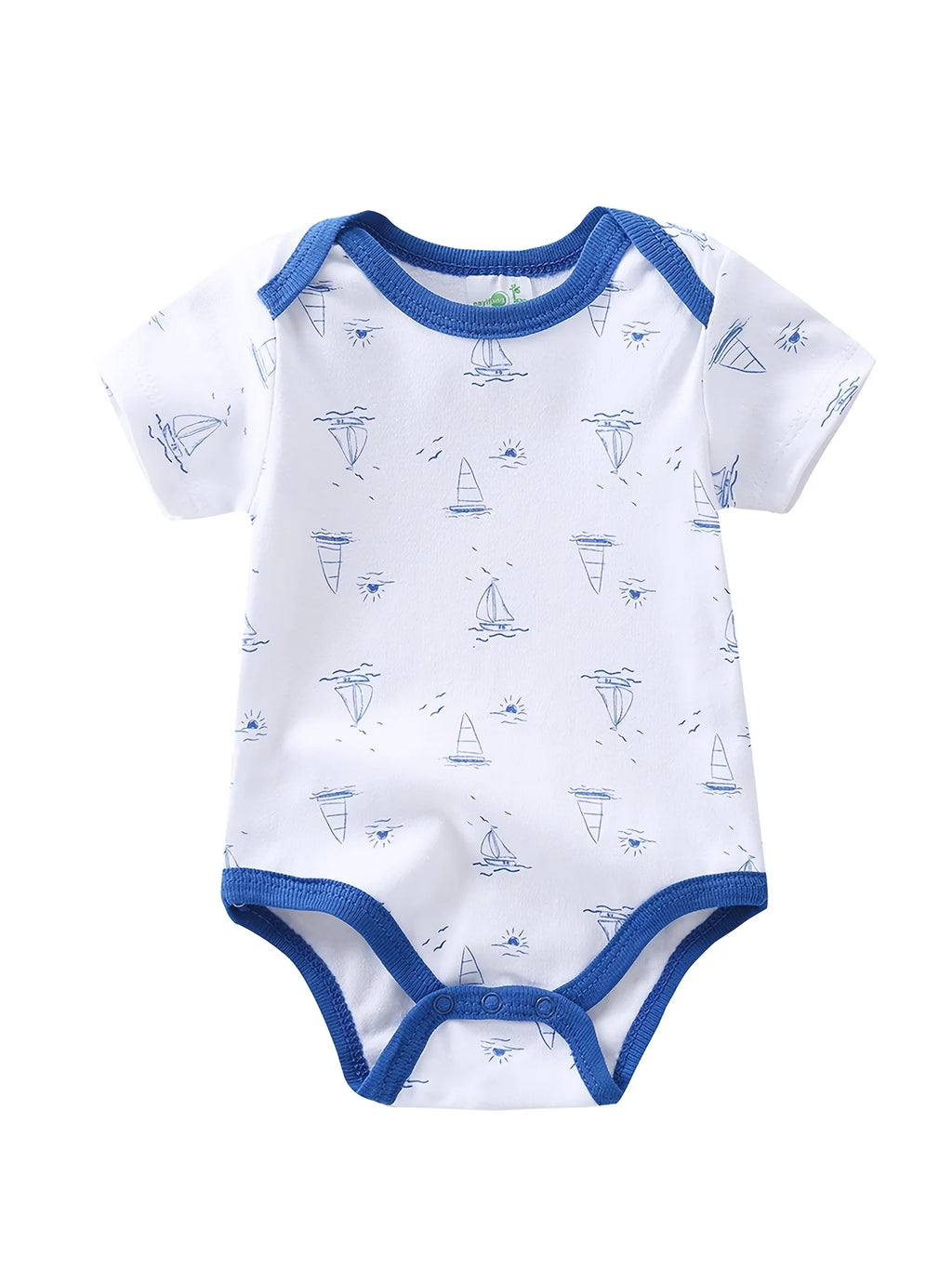 5pcs Short-Sleeve Onesies Bodysuits