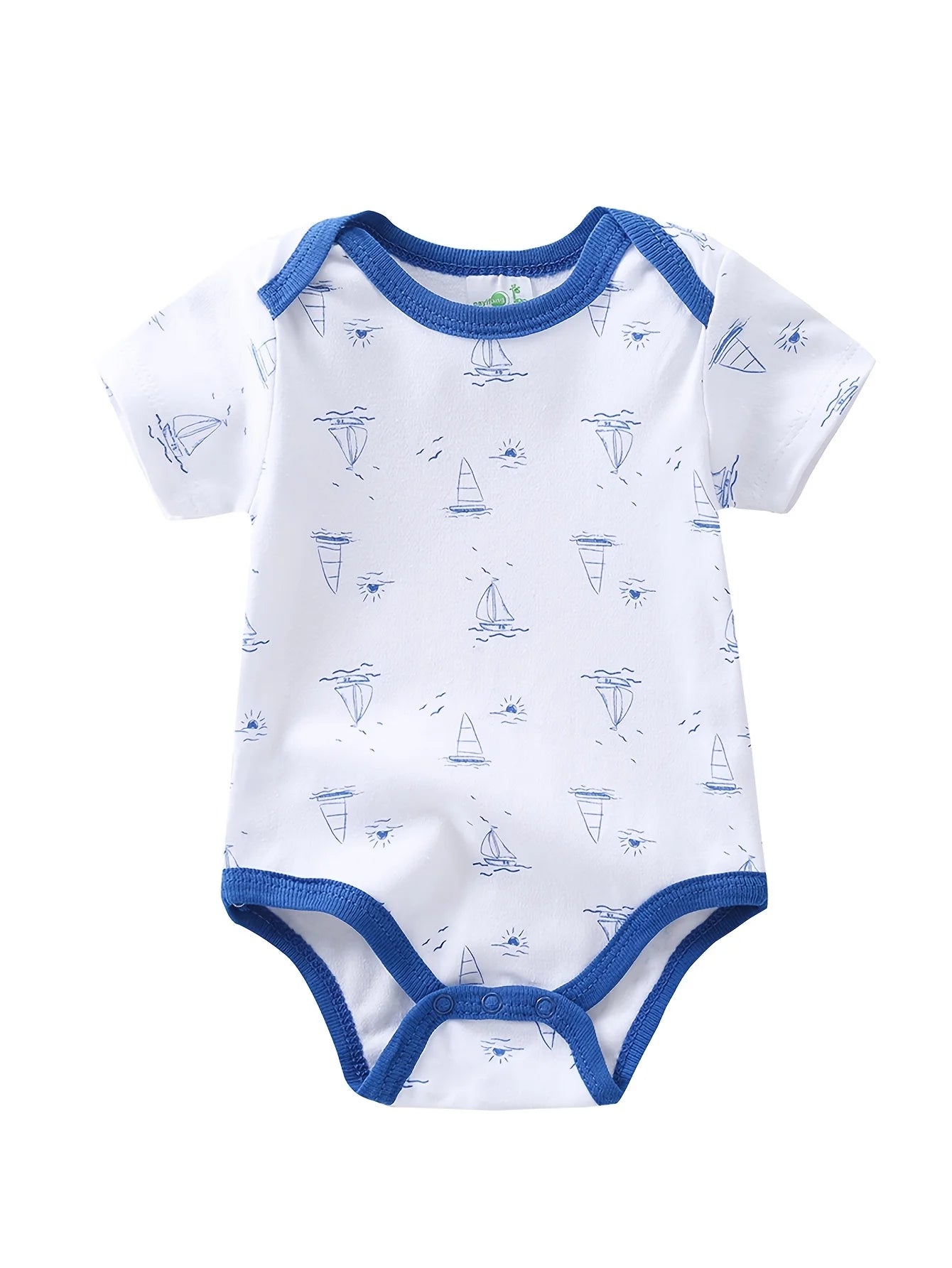 5pcs Short-Sleeve Onesies Bodysuits