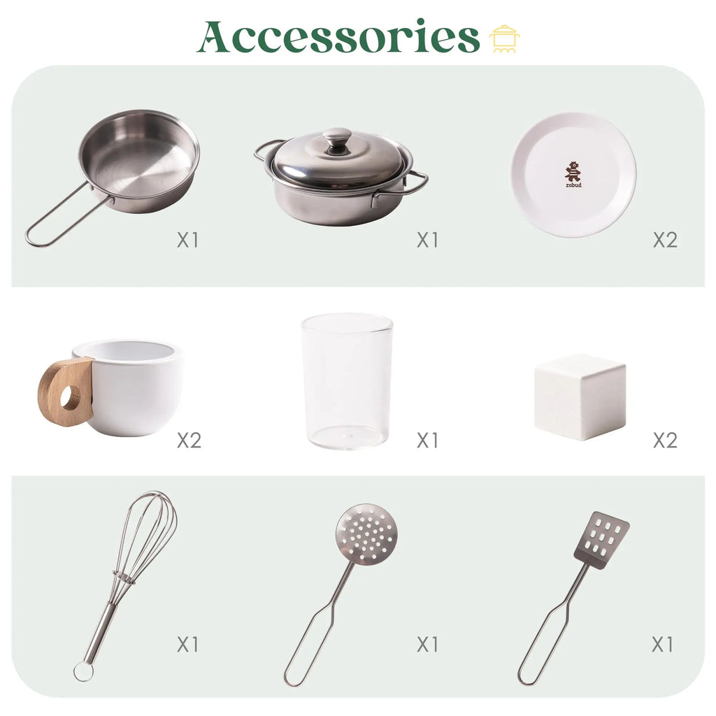 Corner Play Kitchen With Appliances & Utensils