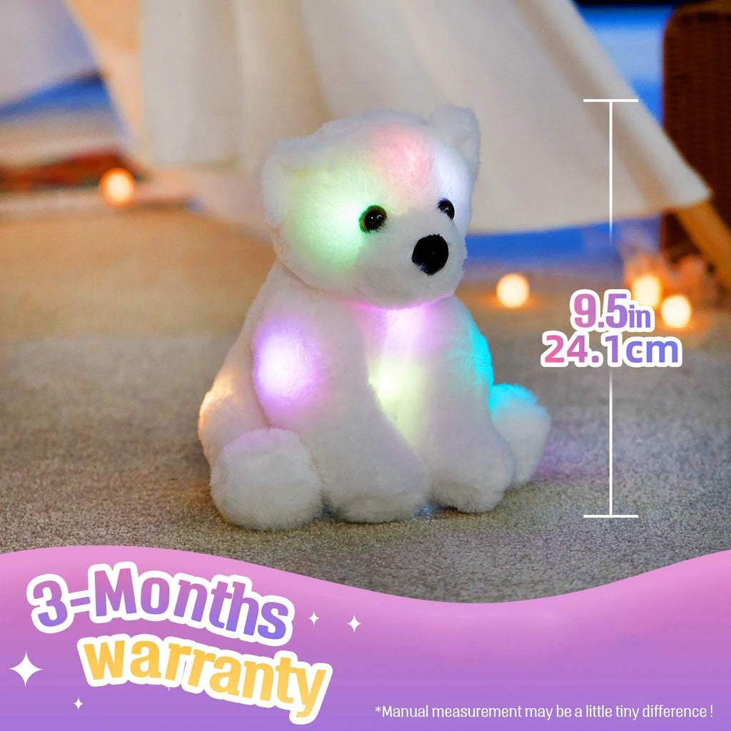 Glowing Little White Bear Plush Toy