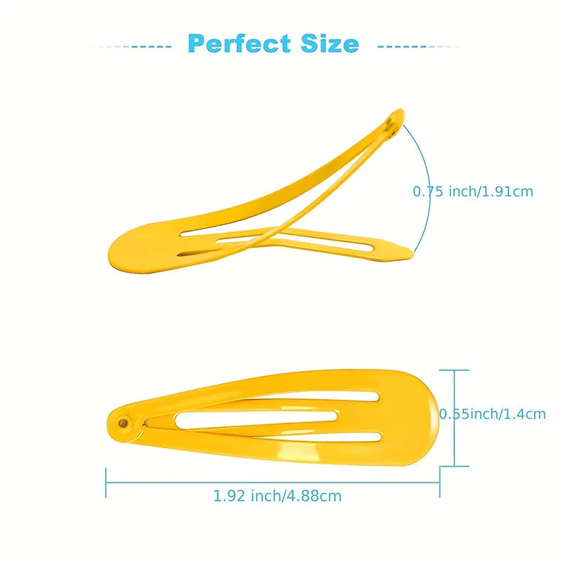 120PCS Colorful Glossy Hair Clips