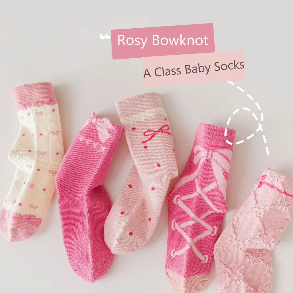 5 Pairs Spring Cotton Children's Socks