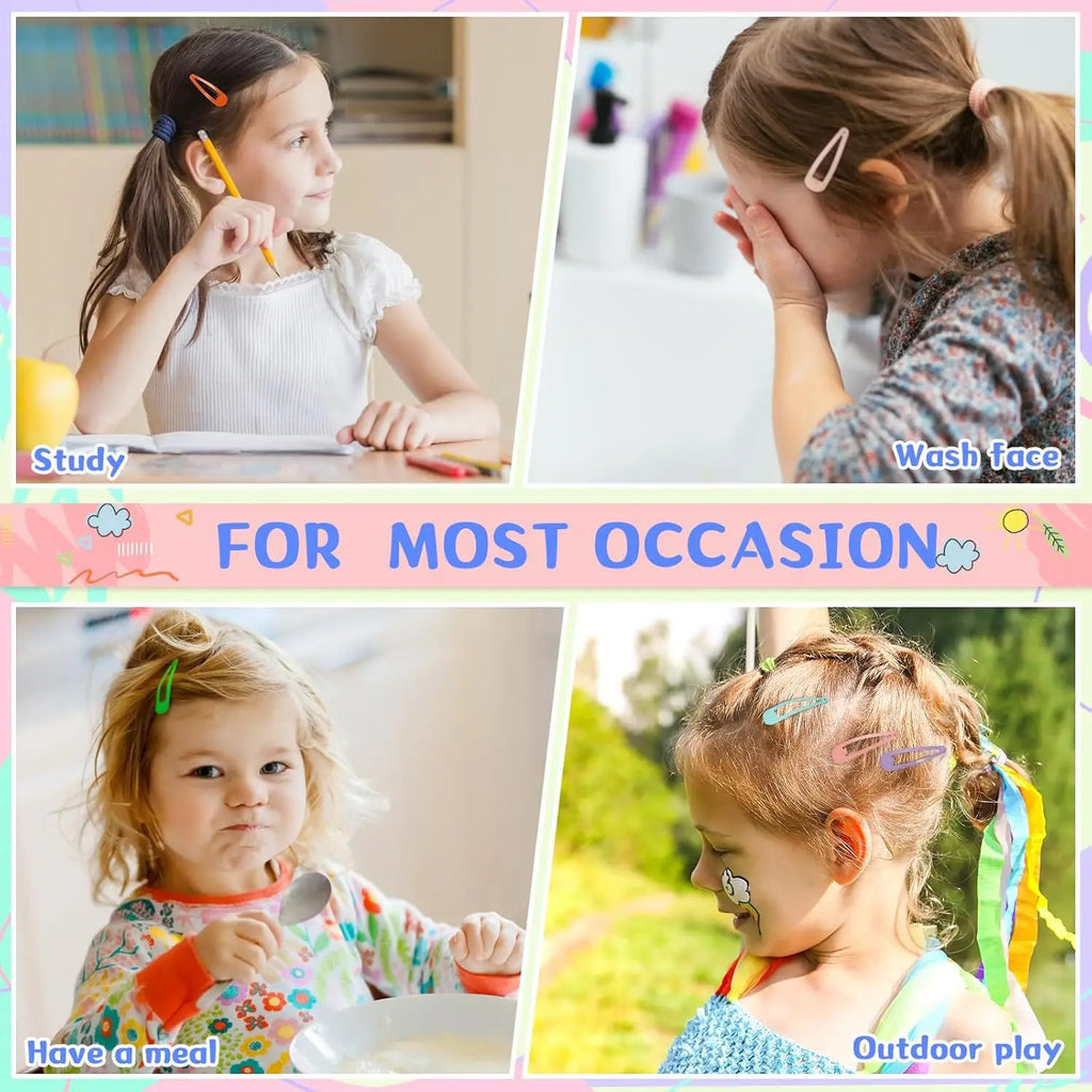 120 Pcs Colorful  Barrettes