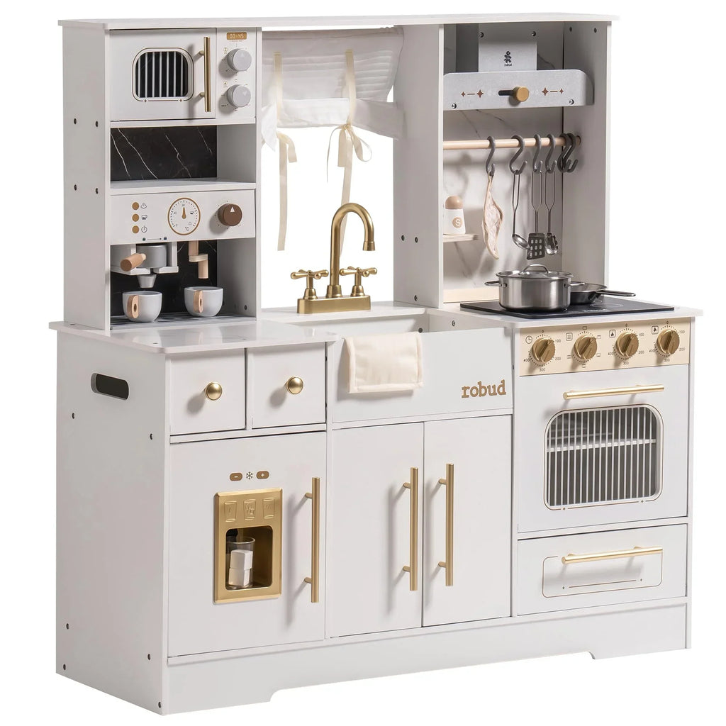 Wooden Play Kitchen with Accessories