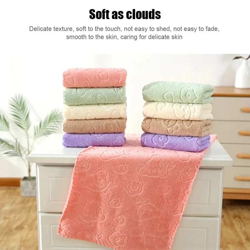 5-piece Fleece Face Towels