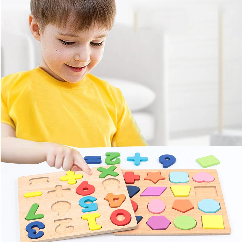 Preschool Learning Wooden Puzzle