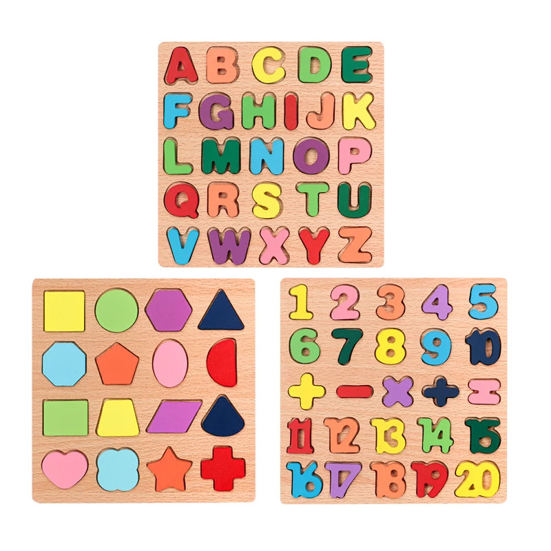 Preschool Learning Wooden Puzzle