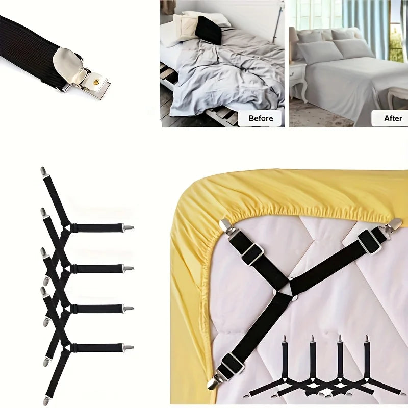 4pcs Adjustable Sheet Holder Strap