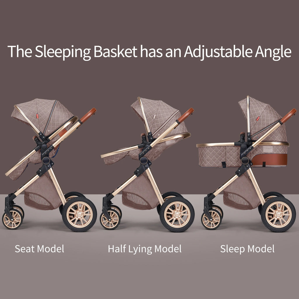 Luxury 3-in-1  Baby Stroller - Carseat