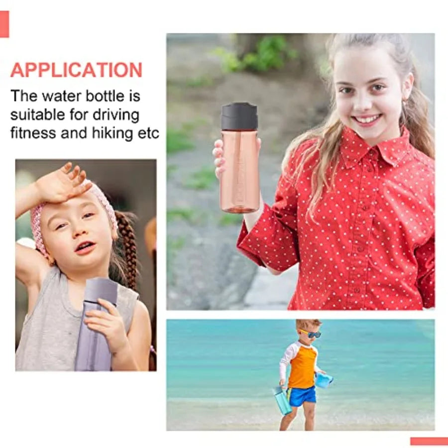 Kids Sports Water Bottles With Straw