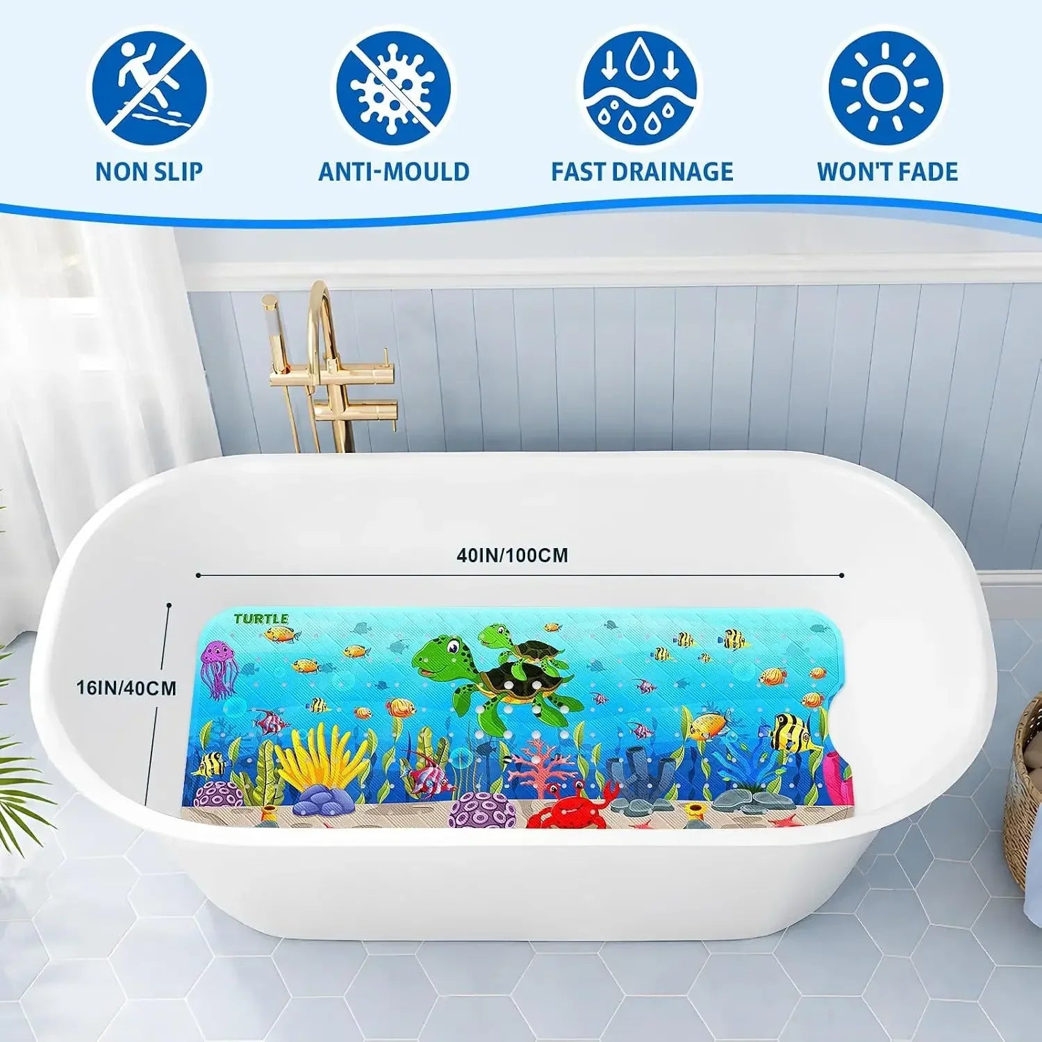 Non Slip Bath Mat for Tub