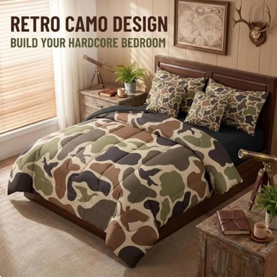 7 Pcs Army Hunting Comforter Set