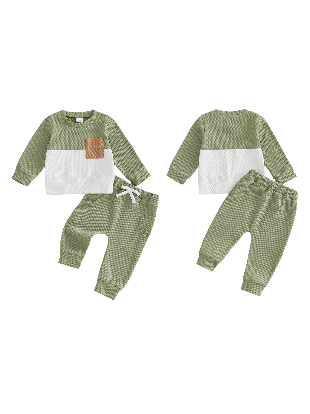 Toddlers Color Block Sweater and Matching Pants