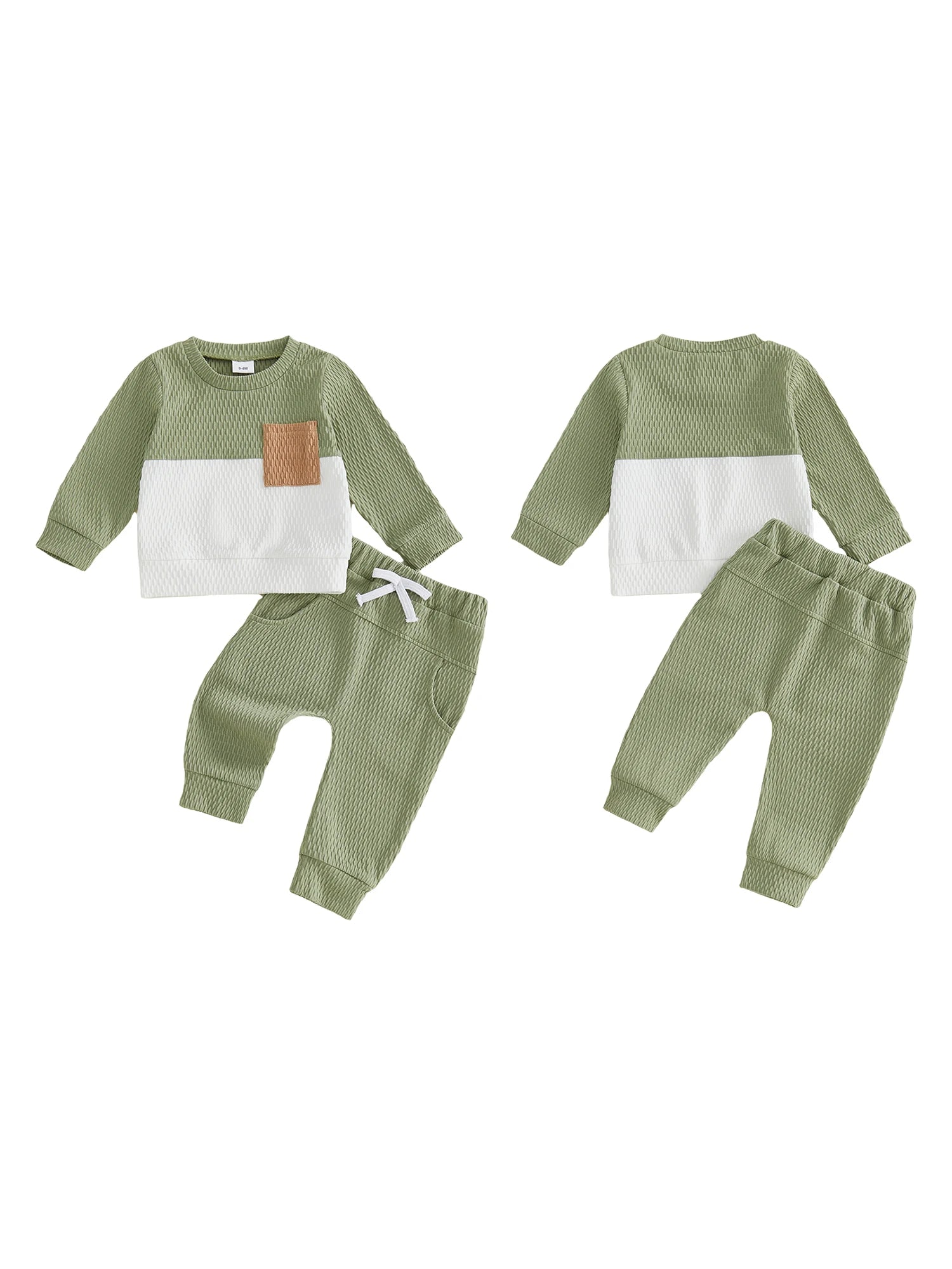 Toddlers Color Block Sweater and Matching Pants