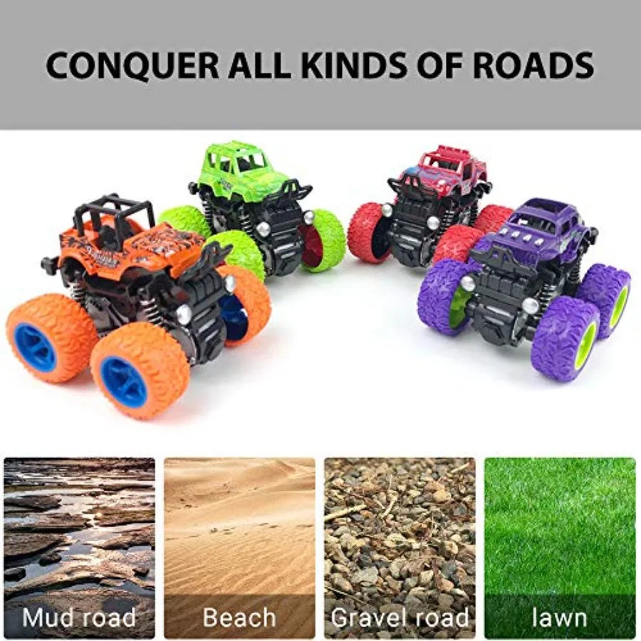 4 Pack Pull Back Trucks