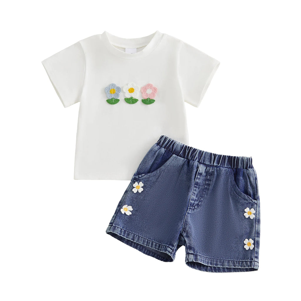 Girls Summer Shirt and Shorts