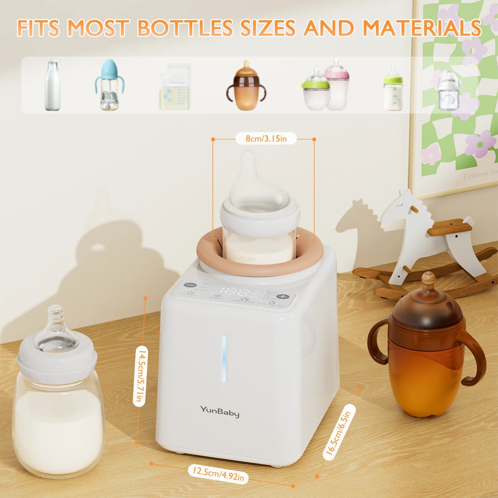 Waterless Baby Bottle Shaker & Warmer