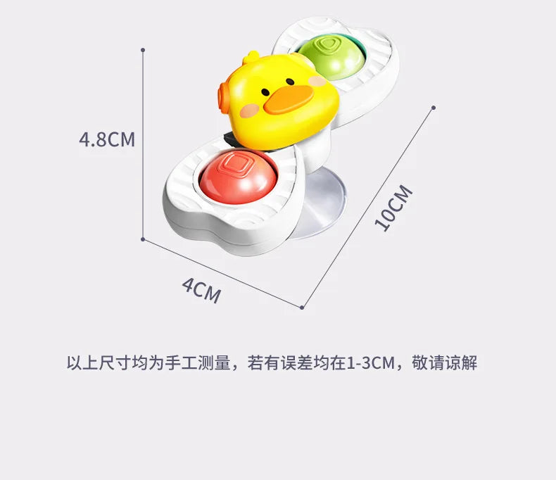 Baby Sucker Spinning Toys 3PCS Montessori Bath Toy Set