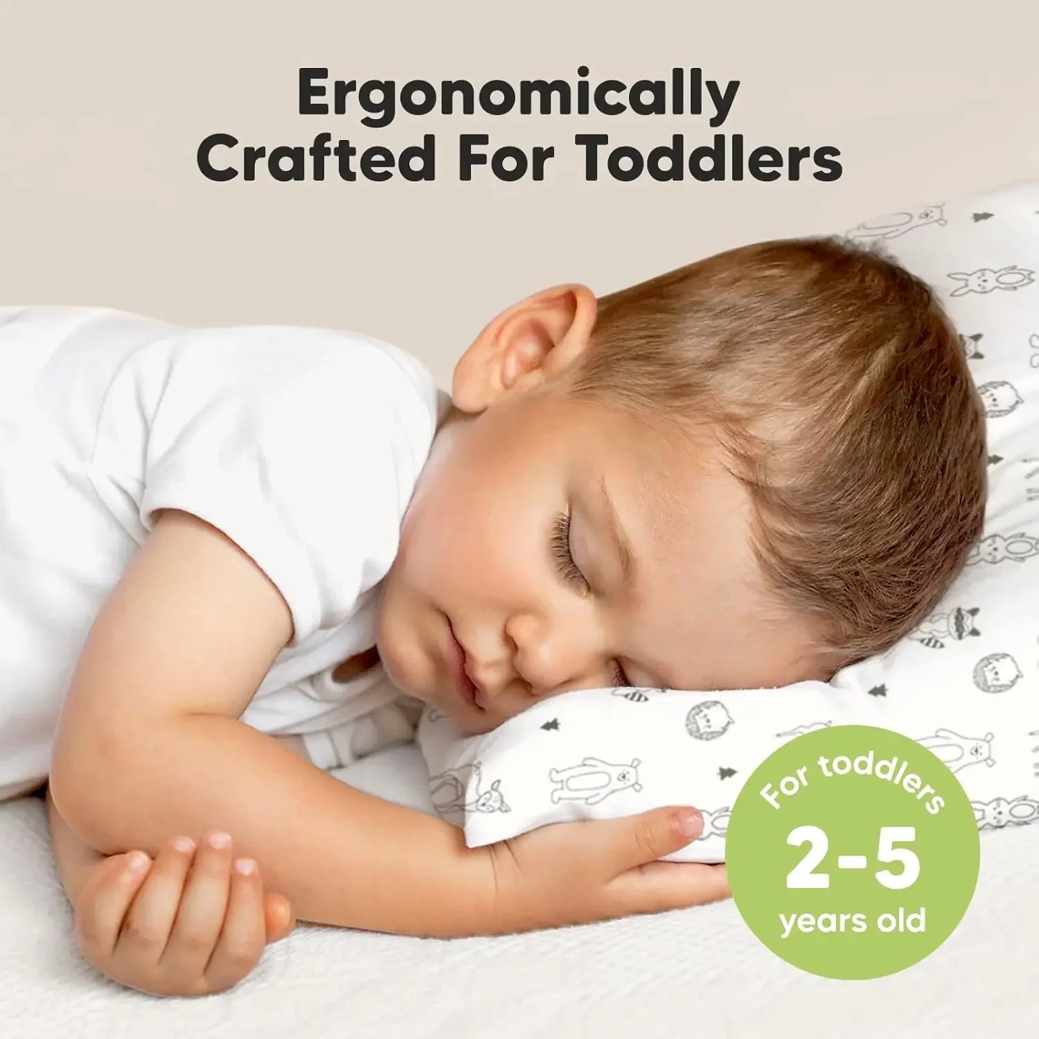 Soft Organic Cotton Toddler Pillow