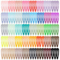 120 Pcs Colorful  Barrettes