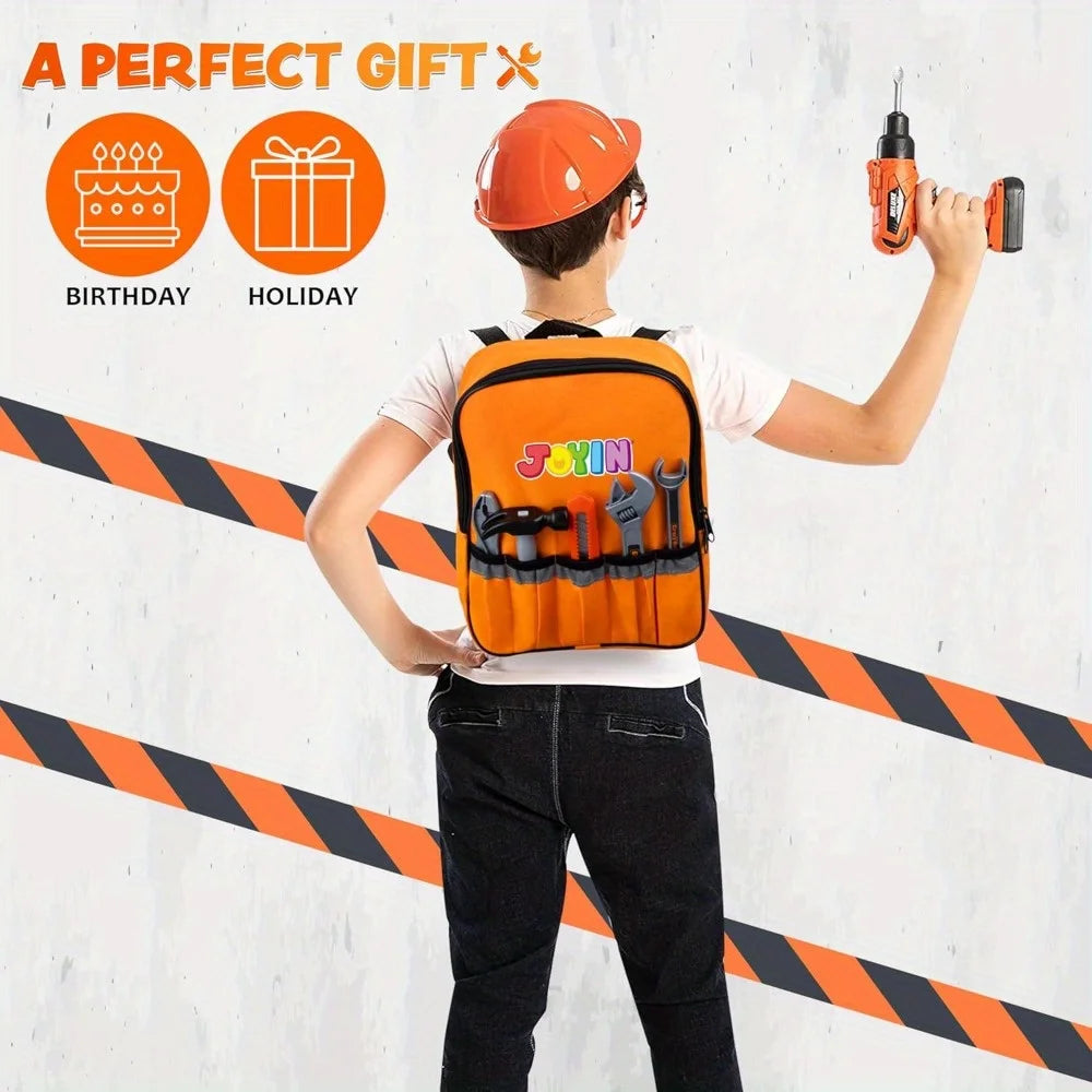 32PCS Kids Construction Backpack Tool Set